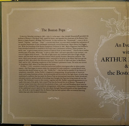 Arthur Fiedler, The Boston Pops Orchestra - An Evening With Arthur Fielder And The Boston Pops