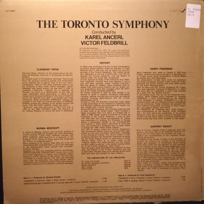 Toronto Symphony Orchestra, Karel Ančerl, Victor Feldbrill - The Toronto Symphony 1922 - 1972