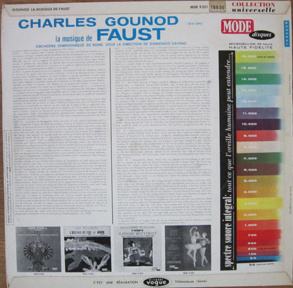 Charles Gounod, Symphony Orchestra Of Rome, Domenico Savino - La Musique De Faust